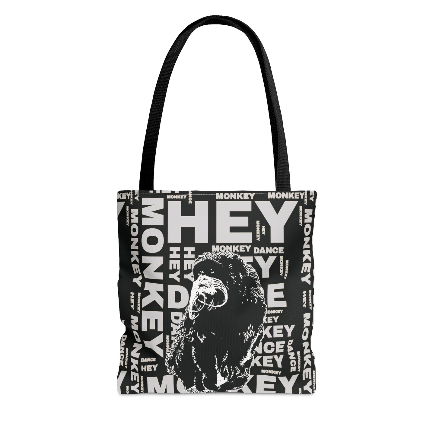 Hey Dance Monkey Tote Bag, Reusable Gift Bag