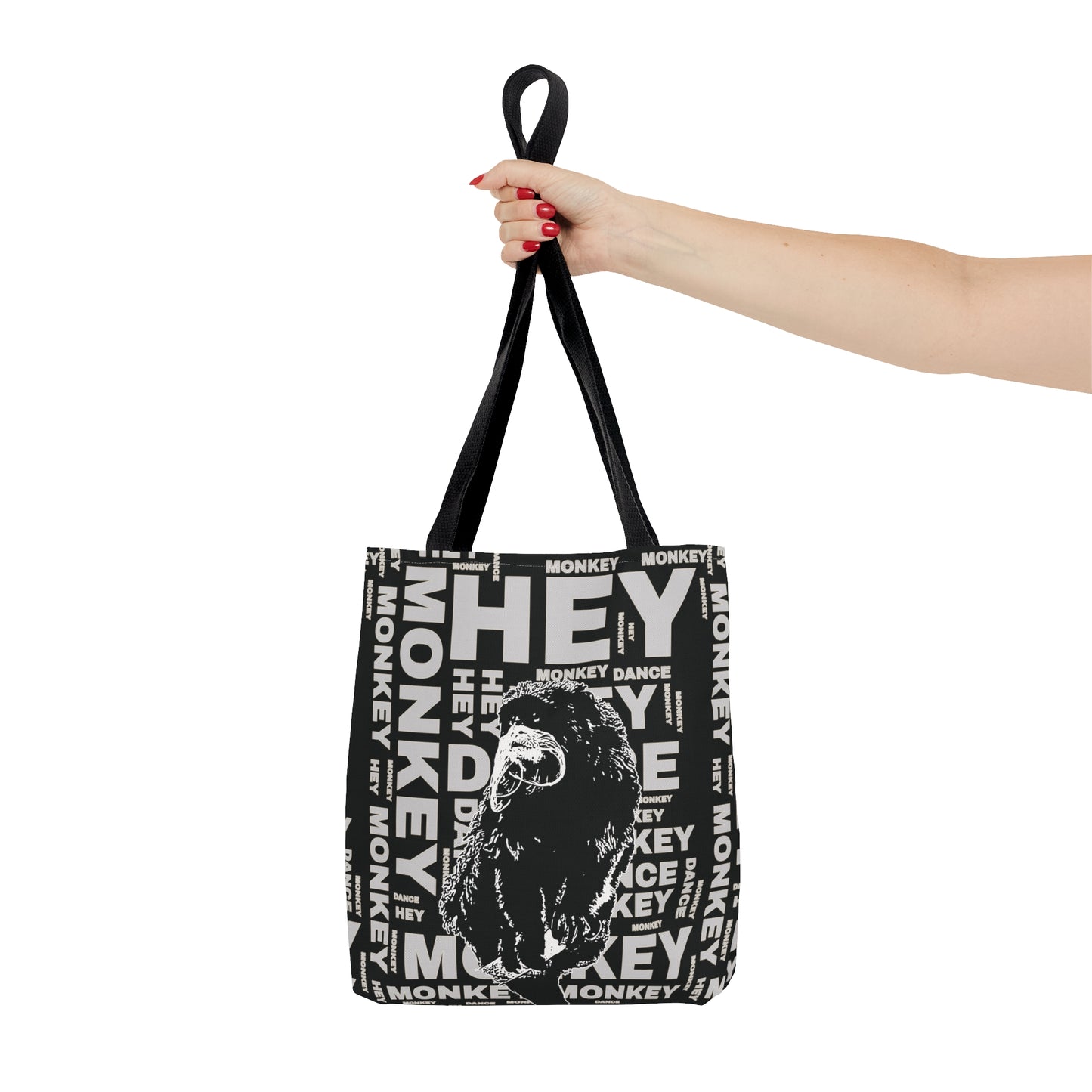 Hey Dance Monkey Tote Bag, Reusable Gift Bag