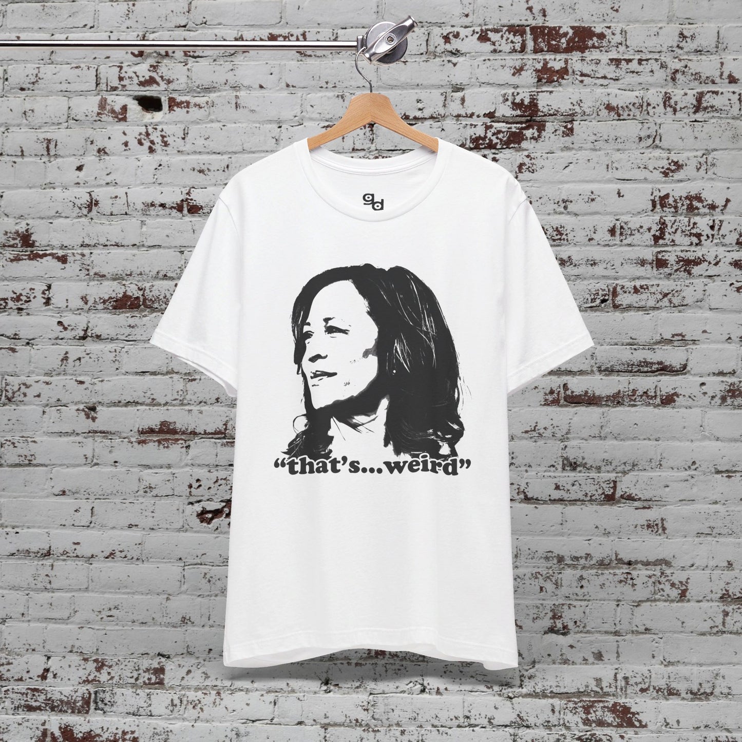 Kamala Harris- "that's...weird" humorous shirt  - Unisex Jersey Short Sleeve Tee