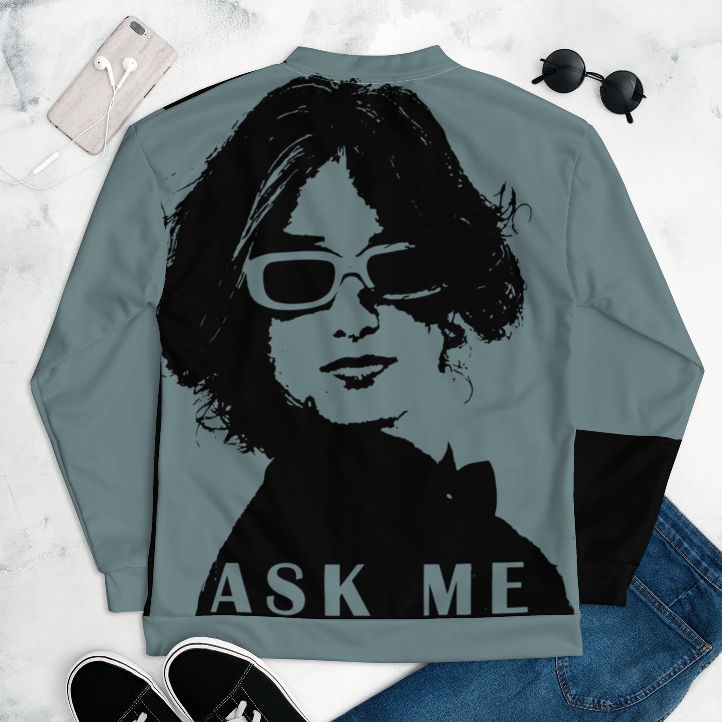 Ask Me Unisex Bomber Jacket