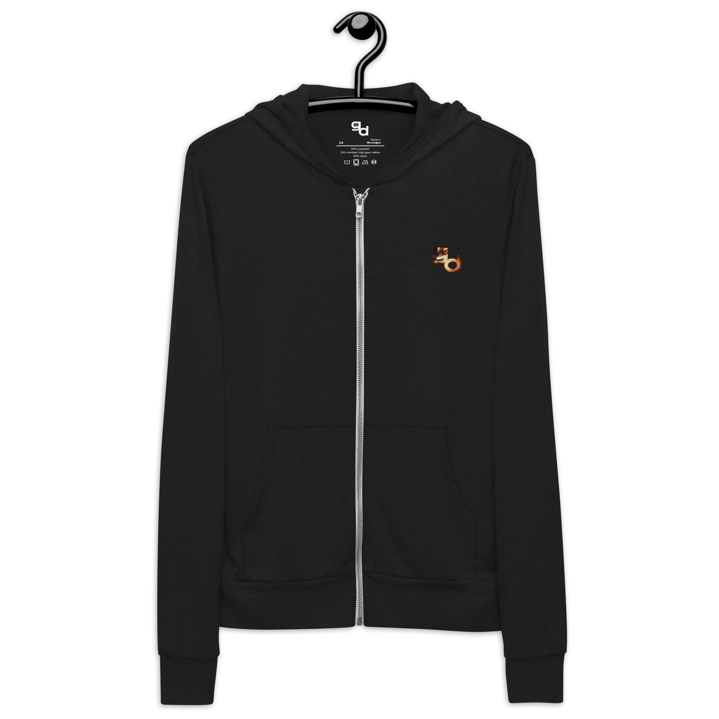 KCL-Unisex Triblend Lightweight Zip Hoodie